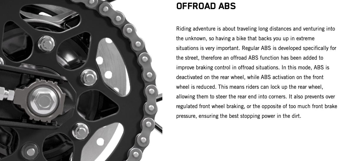 電控搭載off-Road ABS系統